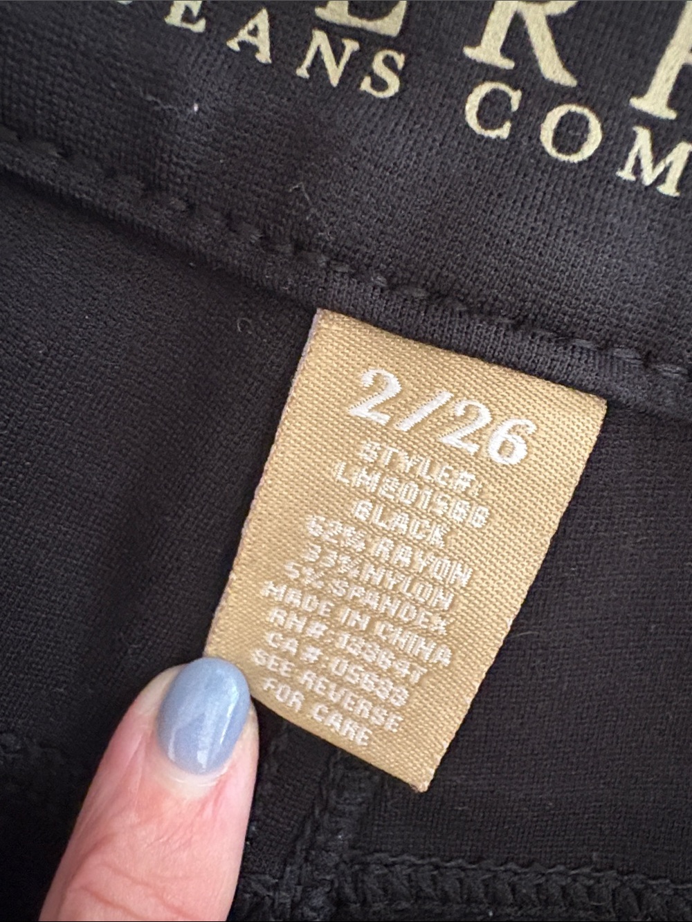 Liverpool black jean jegging/legging - Picture 6 of 9
